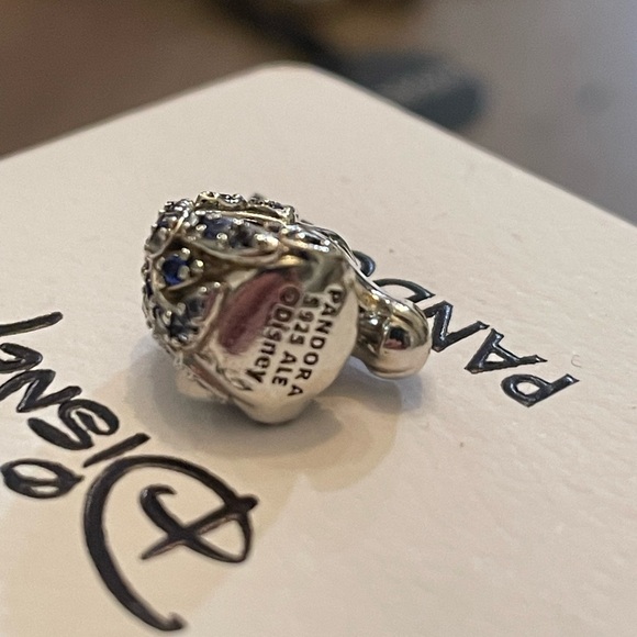 NIB Authentic Disney x Pandora Frozen Nokk Horse Charm with sparkly cz blue HTF - Picture 8 of 9